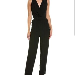 Emanuel Ungaro Black Sleeveless V-Neck Jumpsuit with Waistband